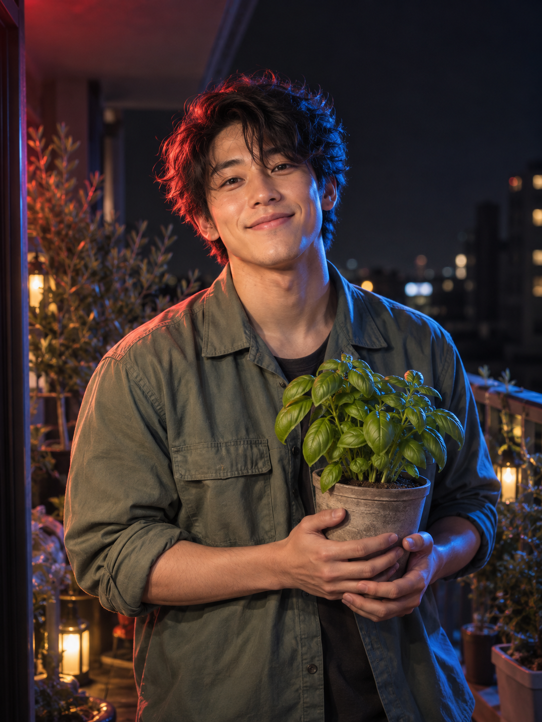 Generated portrait of The balcony gardener